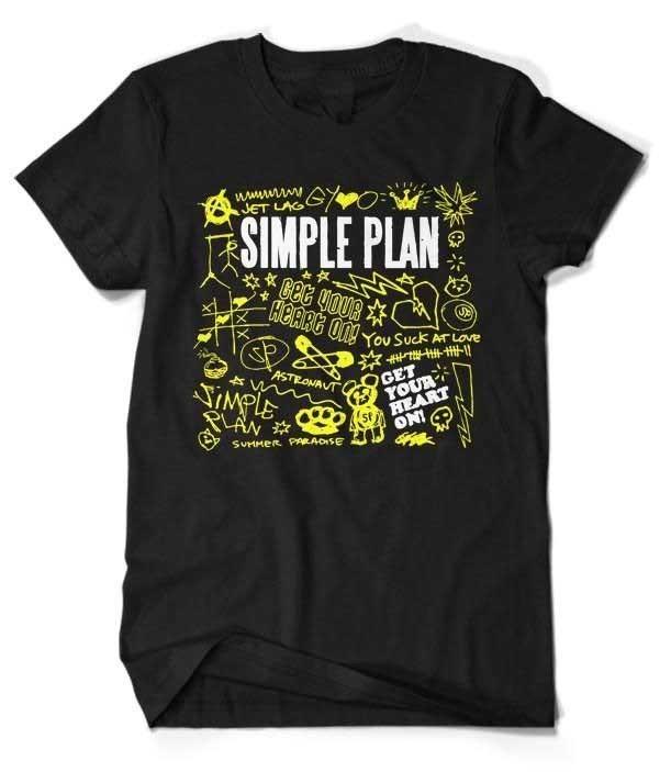 Special Simple Plan Get Tour Heart On Tee Women’s All Size NZ534 Unisex T-Shirt