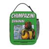 Chimpanzini Bananini Italian Brainrot Insulated Lunch Bags Cooler Bag Meal Container Leakproof Tote Lunch Box Food Storage Bags