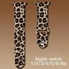 Silicone Leopard Printed Strap For Apple Watch Band 44mm 41mm 45mm 38mm 40mm 42mm 49mm Bracelet For iWatch 9 10 8 7 SE 6 5 4 3 2