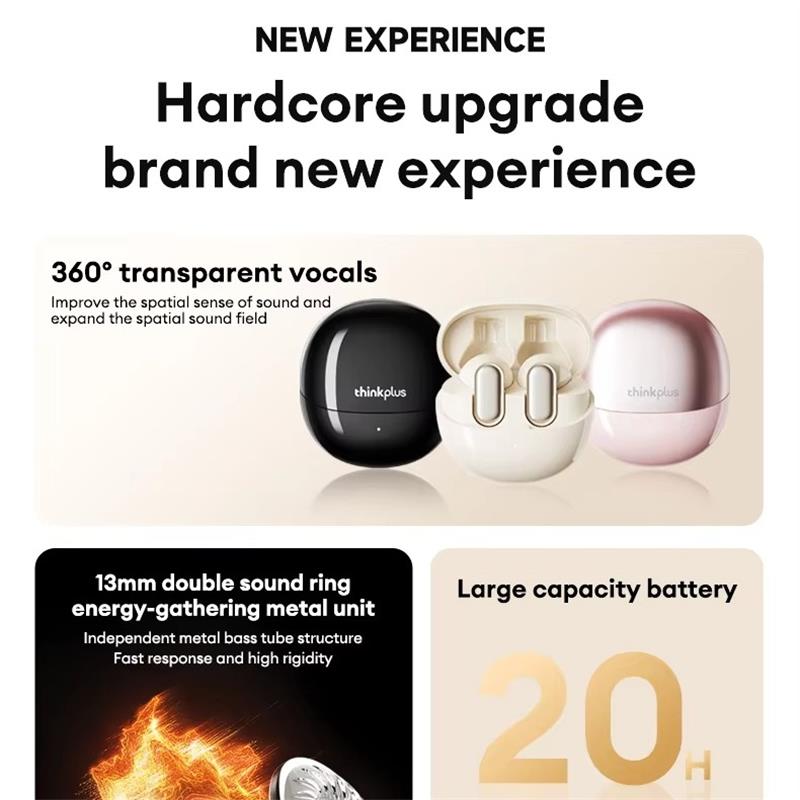 Оригинальные беспроводные наушники Lenovo LP19 Pro TWS Bluetooth 5.4, спортивная гарнитура с двумя режимами, игровые наушники Hd Music