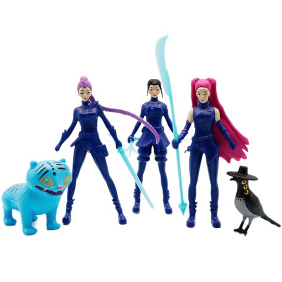 24 pieces/set Kpop Devil Hunter Blind Box Action Derpys Tiger Rumi Mira Zoey Sussy Doll Fan Gift Birthday and Christmas gifts