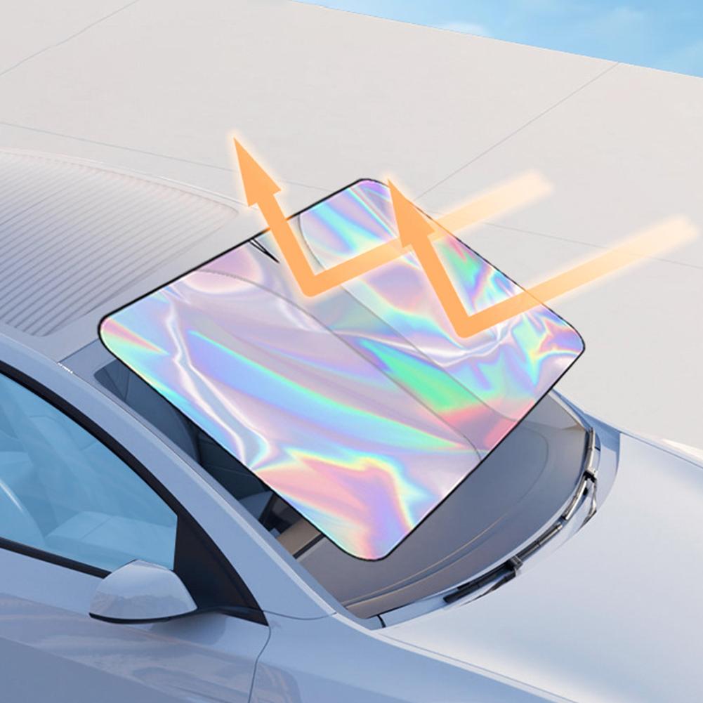 Солнцезащитный козырек на лобовое стекло автомобиля, УФ-защитный козырек, летняя защита от солнца, аксессуары для салона автомобиля, затенение