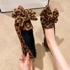 New Style Fashion Women's Shoes Leopard Print Women's Flats Hot Sale Butterfly-knot Popular Sexy Pointed Toe Flats Low Heels