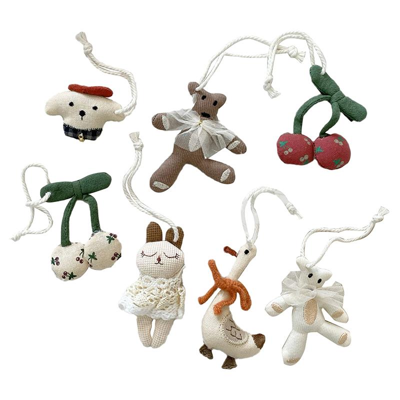 Креативный тканевый брелок-подвеска в виде животного для сумки, забавный маленький брелок в виде медведя, брелок в виде утки, милая подвеска в виде ежика, аксессуары, подарки