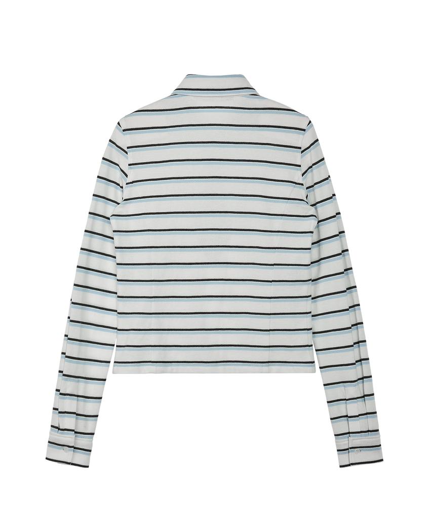 REST&RECREATION Stripe Jersey Shirt - White