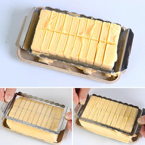 Коробка для резки масла с прозрачной крышкой, пищевая столешница, контейнер для масла, ящик для хранения, кухонные аксессуары