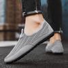 Breathable Hollow Men's Shoes One Pedal Light Casual Shoes Mesh Men's Flying Woven Trendy Shoes Driving Doudou Shoes