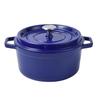 Haiyunhome Cast Iron Enamel Pot, Double-Handled, Cast Iron, Waterless Cooking, Steam Circulation, Fast Heat Conduction, Energy-Saving, Stain-Resistant