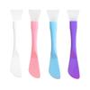 Silicone Facial Mask Brush Soft Head with Scraper Integrated Dual-use Mud Film Brush DIY Film Adjusting Beauty Tool Beauty