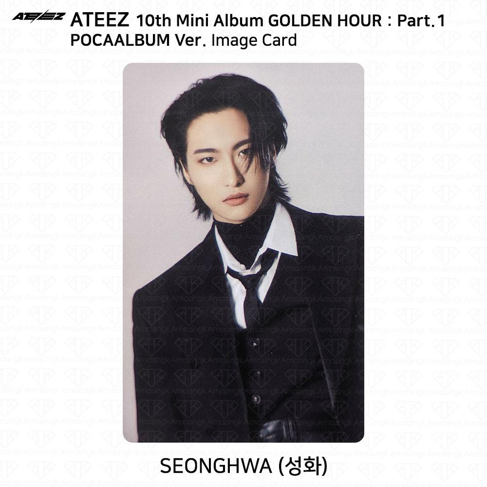 ATEEZ 10-й мини-альбом Golden Hour Part.1 POCAALBUM Фотокарта QR-изображение KPOP