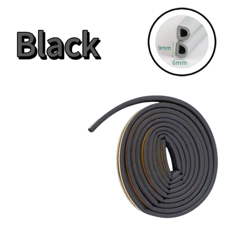 5/10m Door Insulation Seal Strip Tape Self-adhesive Acoustic Rubber Foam Weather Strip Window Sound Draft Stopper Weather Strips