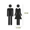 Wc Door Men Symbol Hotel Restaurant Bathroom Sign Signboard Toilet Symbol Signage Toilet Sticker
