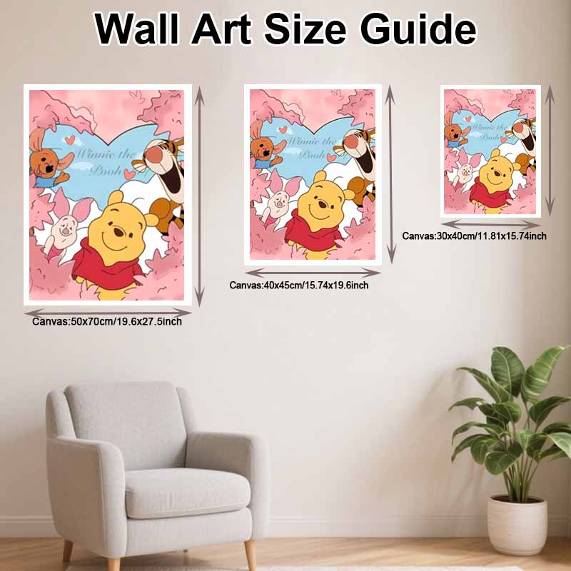 Disney Diamond Art Painting Winnie the Pooh Home Wall Decor Crafts Adult/Beginner Gift Ideas Creative Home Decor
