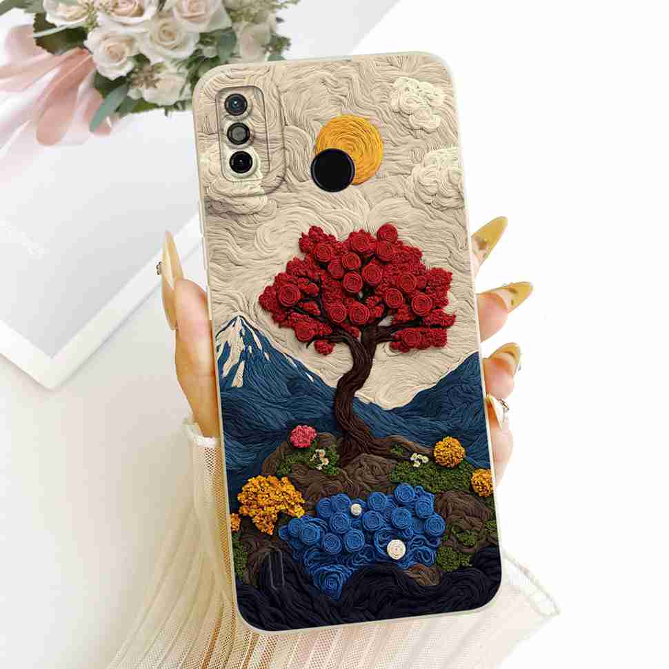 For Tecno Spark Go 2020 CAse Petty Girl FLower Silicon Soft Case Cover For Tecno Spark Go SparkGo 2020 KE5 Fundas Bumper