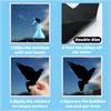 9Pcs Window Sticker Easy To Apply Reusable Bird Protection Stickers Exquisite Bird Safety Decal for Home