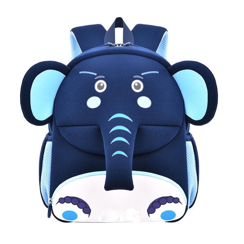 Cartoon Cute Mini Children's Neoprene Kindergarten Schoolbag - Lightweight Anti-Lost Backpack