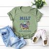 Unisex Retro Frog TShirt Funny Froggy Shirts Frog Lover Shirt MILF Unisex I Love Frogs Graphic Shirt Summer Trendy Casual Tops