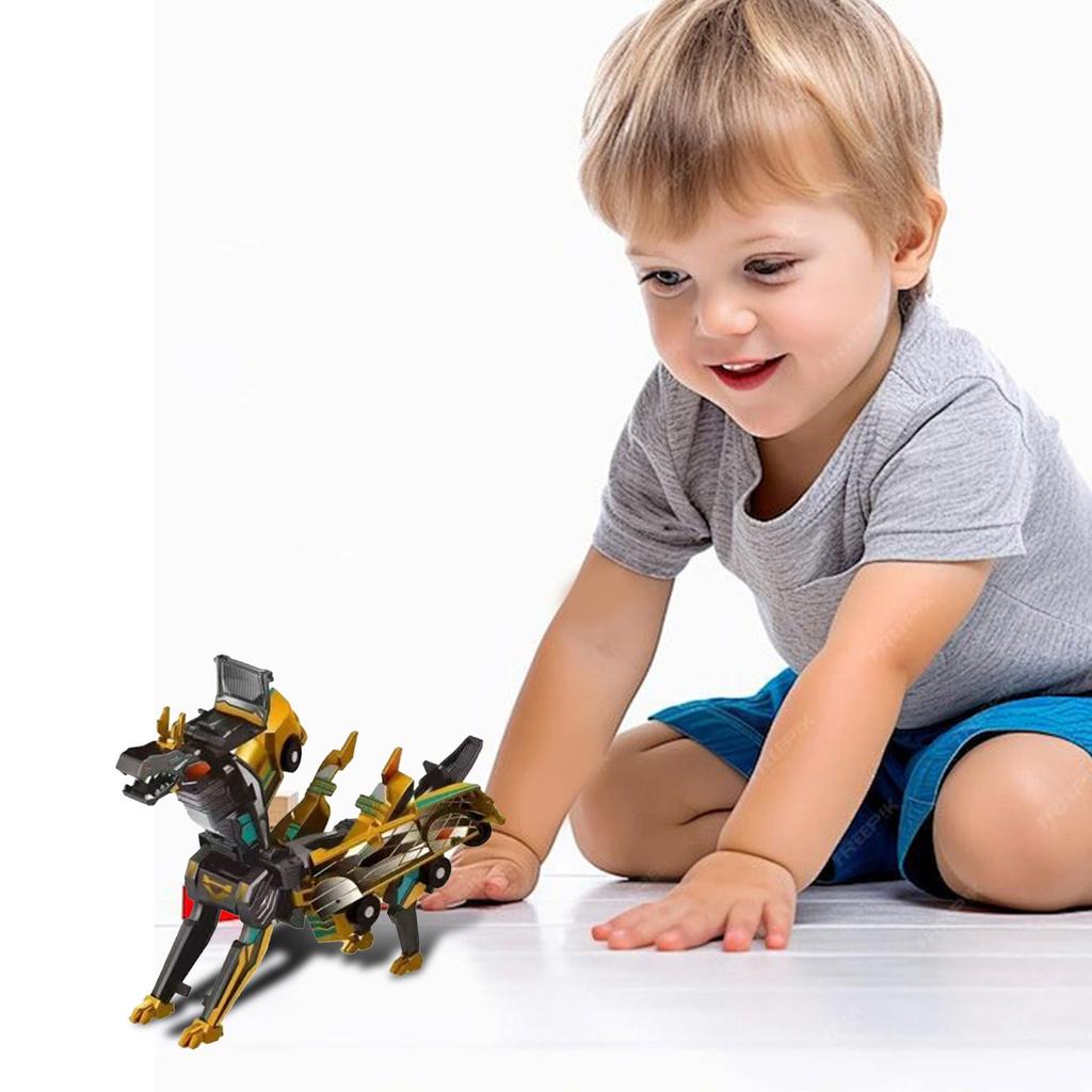 Newest 2 In 1 Magic Transformation Car Transforms Into Horse Transformation Toys Magnetic Collision Deformation Car Gift