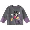 DAVE&BELLA Детская футболка с принтом Микки Мауса Disney, с имитацией многослойности, цветные блоки