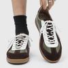 Classic Retro Flat Casual Sneakers Unisex Soft Sole Lace-Up Derby Shoes Comfortable All-Season Walking