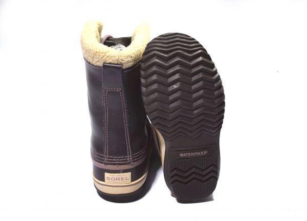Сделано в Канаде / Водонепроницаемые кожаные сноубутсы SOREL с внутренней подкладкой фиолетовые /21.5см/(ИСПОЛЬЗОВАЛ)