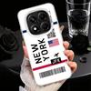 Защитный чехол для телефона с дизайном авиабилета, ударопрочный, для Xiaomi Redmi Note 15 14 13 12 Pro Plus 11 11S 11T 5G, чехол от падения