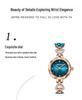 Женские роскошные кварцевые часы Mokaka Ocean Heart с бриллиантами