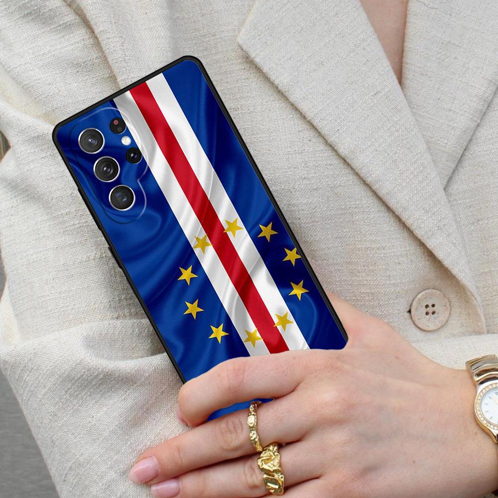 Чехол для телефона Samsung Galaxy S26 Ultra S25 S24 S23 S22 S21 S20 Note10 с гербом и флагом Кабо-Верде