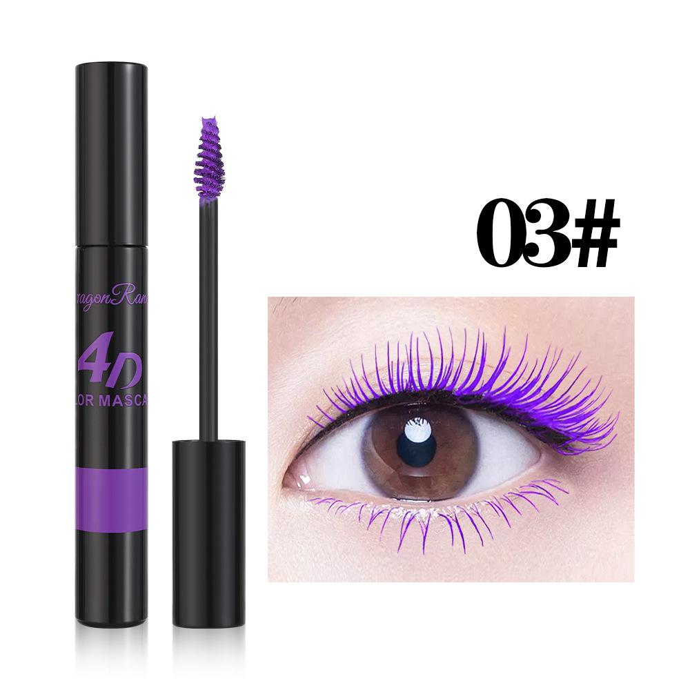 5D Colorful Volume Mascara Lasting Styling Blue Purple Curling Lengthen Waterproof Quick Dry Eye Makeup Eyelash Silk Extension