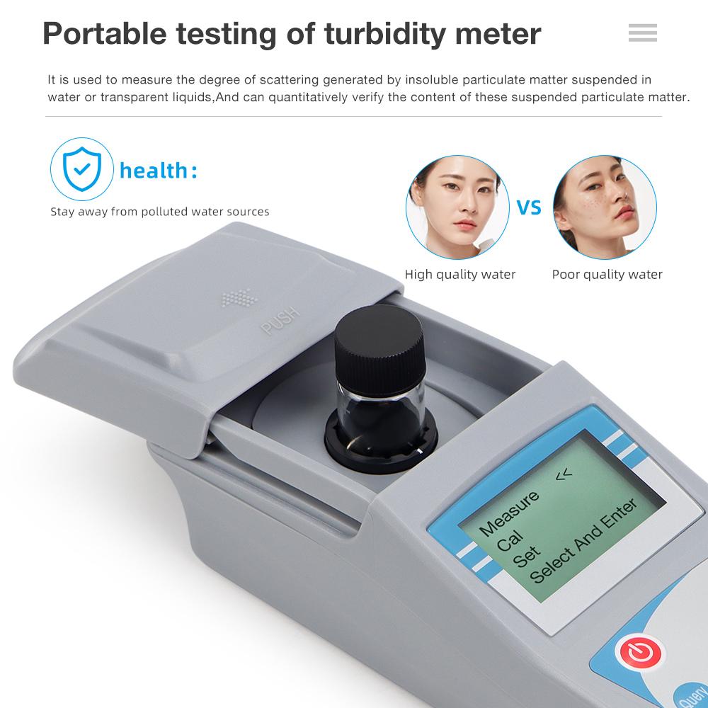0-200NTU/1000NTU Smart Turbidity Meter Scattered Light Turbidity Meter Intelligent Colorimeter for Swimming Pool