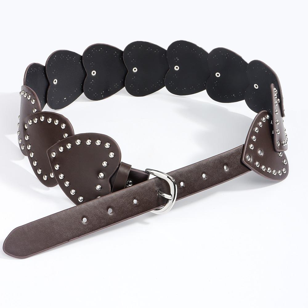Панк Широкий Женский Ремень ПУ Кожа Платье Джинсы Ремень Сверхпрочный Клепаный Пояс Пояс для Острых Девушек