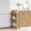 vidaXL Rollschrank Artisan Eiche 60x22x79 Cm Holzwerkstoff