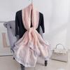 Pink Camellia Silk Scarf: Elegant Women's Shawl for Spring/Autumn - Perfect Mother's Day Gift