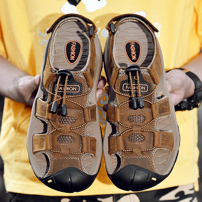 Large Size Men's Shoes38-48 Men's Sandals High Quality Summer Breathable Sandals Beach Shoes Hiking Outdoor Sandals