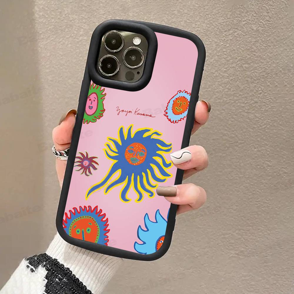 Популярное искусство Y-Яёи Кусама Чехол для телефона For iPhone 17 16 15 13 11 12 14 Pro Max Plus Силиконовая защитная оболочка