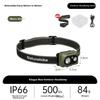 Waterproof Outdoor Headlamp Rechargeable Long Battery Life Fishing Hiking Night Fishing Light Moss Green - Rechargeable Model