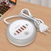 50W Type C Multi Port Power Strip USB C Socket Fast Charging Wall Charger USB Adapter For IPhone15 16 Quick Mobile Phone Charger