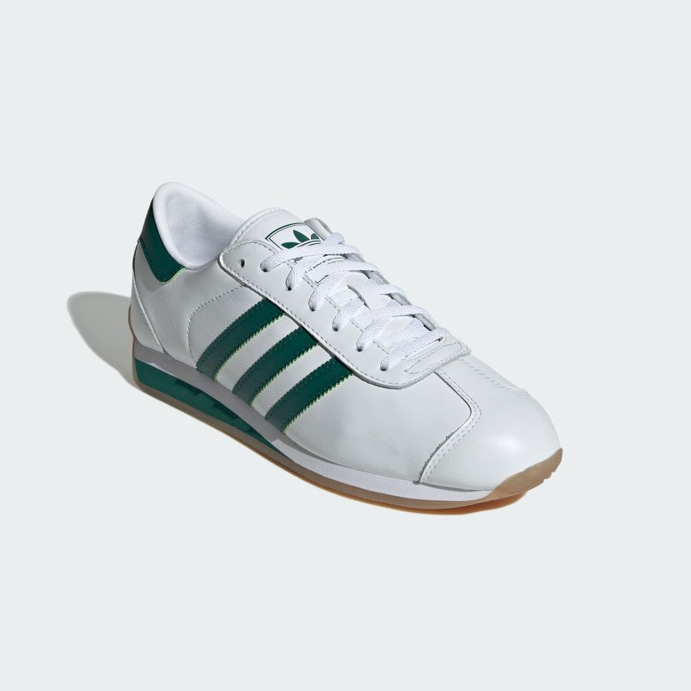 adidas Обувь COUNTRY II Белые кроссовки ORIGINALS Унисекс T Toe Shoes IG4551 Обувь Белая/Студенческая зеленая/Обувь Белая