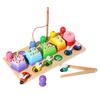 Wooden Children'S Educational Multi-Functional Three-In-One Set Of Column Cutting Music Bee Color Cognitive Toys
