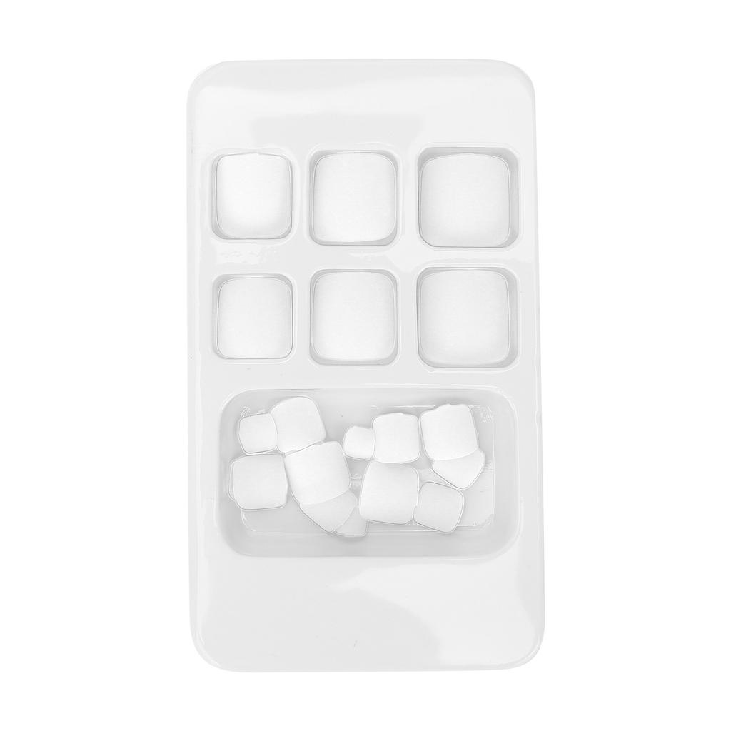 24 Pcs Solid Color False Toe Nails Short Square Fake Toenails Artificial Nail Tips for Women Girls