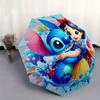 1pc Snow White and Stitch Pattern Umbrella, Fashionable, Personalized, High-Value Folding Umbrella, a Must-Have for Summer, 8-Rib Durable Ir