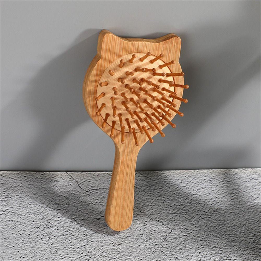 Professional Air Cushion Wood Comb Massage Brush Hair Loss Bamboo Comb Healthy Detangling Hair Brush Styling Tool