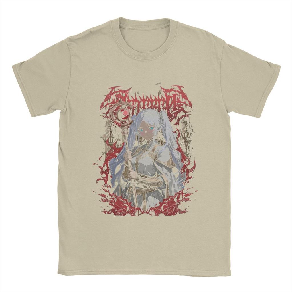 Men's Frierens The Slayer Heavy Metal T Shirts 100% Cotton Clothing Novelty Short Sleeve Crew Neck Tees Summer T-Shirts