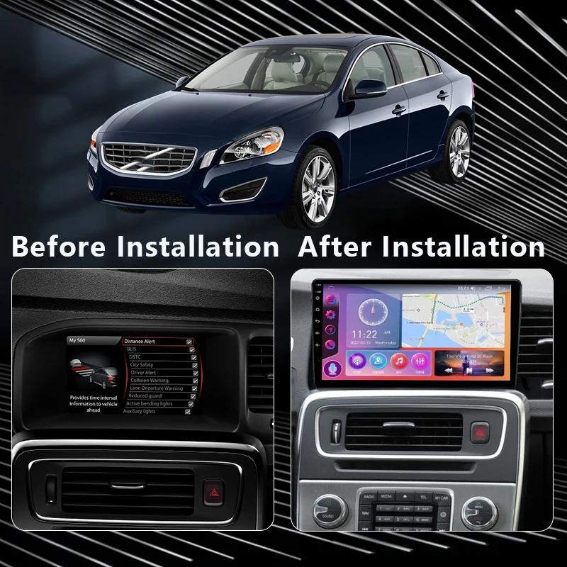 Android Car Radio For Volvo V60 S60 2011-2019 Video Multimedia Bluetooth Player Navigation GPS Carplay Autoradio stereo
