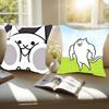 B-Battle Cats Anime Pillow Case Pattern Printed Pillowcase For Living Room Sofa Cushion Cover & Bedroom Decor