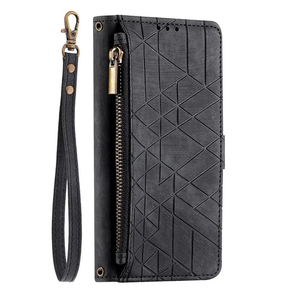 Luxury Zipper Wallet Leather Case For Samsung Galaxy A20 A30 A50 A70 A11 A21 A21S A31 A51 A71 A12 A22 A32 A52 A13 A23 A33 Cover