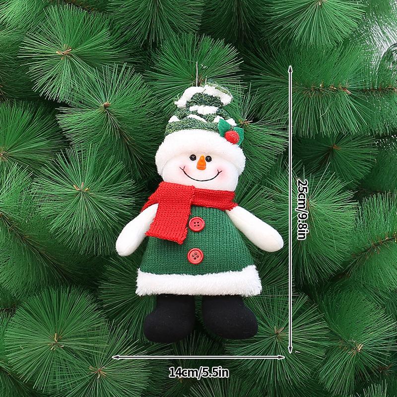 Navidad Christmas Decoration Plaid Christmas Pendant Christmas Tree Pendant Bead Leg Pendant Xmas Tree Decor Figurine Ornament