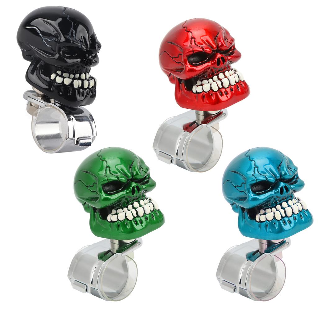 Skull Steering Wheel Knob Suicide Power Handle for Cars Trucks Tractors Boats Steering Wheel Knob