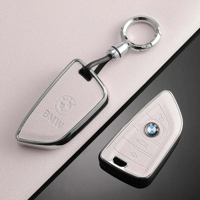 2025 для BMW 1 2 3 5 7 Серии X1 F48 X3 G20 X4 X5 G05 X6 F16 M40i M440i G02 G31 G23 F34 F15 F40 IX3 TPU Кожаный Чехол Ключ от Машины