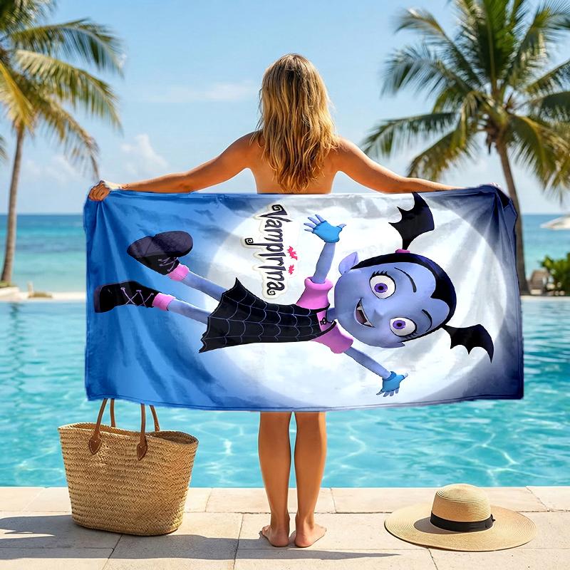Vampirina Fashion Beach Towel: Ideal for Summer Adventures Soft, absorbent and quick drying suitable for swimming and bathing